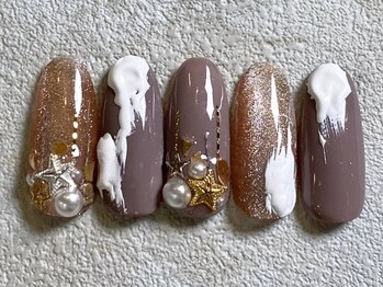 レイネイル 岐阜茜部店(RAY NAIL)/Snowスターギャラクシー