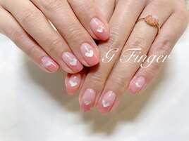 ピンク×ハートマグネイル♪