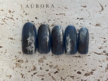 秋青デニムミラーニュアンス