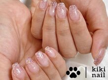 キキネイル 二子玉川(kikinail)/ラメグラデーション/春ネイル