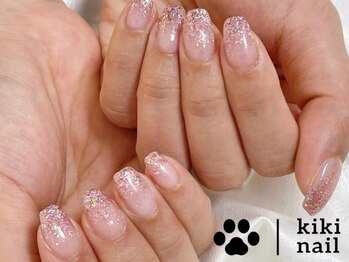 ラメグラデーション/春ネイル