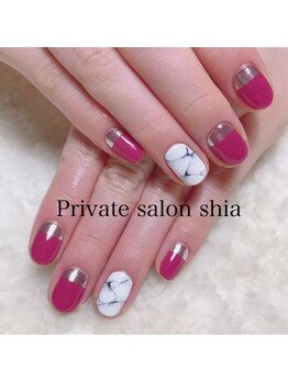 プライベートサロン シア(shia)/大理石＆ミラーネイル