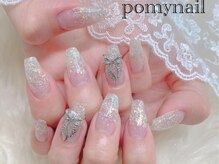 ポミーネイル 渋谷店(Pomy nail)/スカルプ　ラメグラ