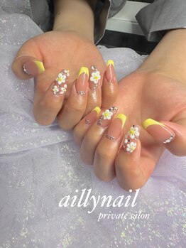 アイリーネイル(ailly nail)/フレンチフラワー