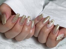 ルピート(Rupiito)/シンプルC/ラメ×プチパーツ