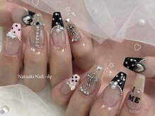 アンジュブラウン(angebrown)/ドット柄ネイル【068】