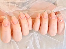 ビューティー ケフ 池袋店(Beauty Kaif)/ガラスフレンチ/ピンク