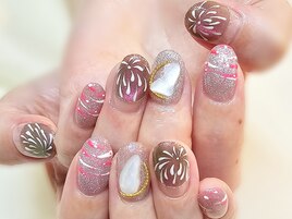 花火ネイル
