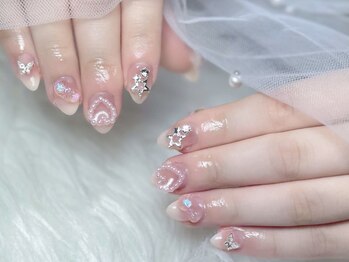 オーロラ 川崎店(AURORA)の写真/NEWOPEN☆今人気のワンホン系・韓国っぽデザインも多数ご用意*シンプルからキラキラ系まで◎長さだしも*