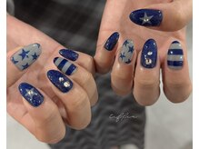 星×きらきらネイル