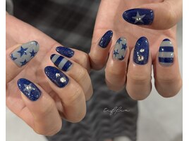 星×きらきらネイル