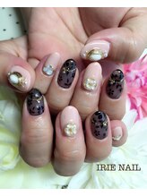 アイリーネイル(IRIE NAIL)/ジェル　手描き4本アート