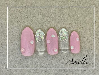 アメリ(Amelie)/ワンカラー/水滴/マット/ラメ