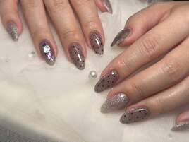 シェル★ホロ★ブラック★ラメ