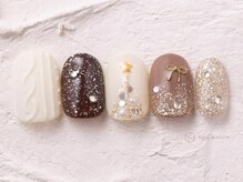 ネイルメゾン 渋谷店(NAIL MAISON)/ニットクリスマスキラキラ￥9000