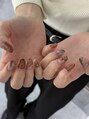 エーアイビューティー 上石神井店(Ai beauty)&nbsp;brownカラーでお任せニュアンスネイル