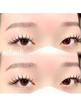 ミリミリ(milimili)の写真/【眉毛Wax】左右非対称など眉のお悩みに☆骨格、パーツから自眉を活かしたスタイリングに◎眉毛パーマも◎