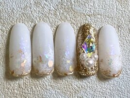 ホワイトマットネイル