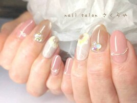 大人ひまわりの夏ネイル☆