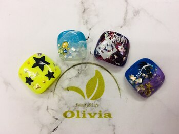 ビューティーアンドライフ オリビア(Beauty&Life Olivia)/【フット】夏ポイントネイル