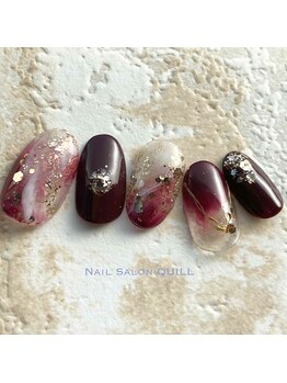 ネイルサロン クイル(QUILL)/11月ボルドー(3)