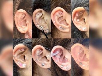 ロイ 心斎橋(Roy)の写真/【SNSで話題★耳つぼジュエリー10粒までのシンプルコース¥2480/14粒まで(6粒まで選択可能)¥2980】