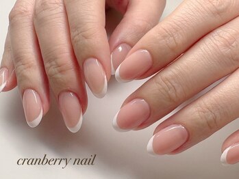 クランベリーネイル 代官山 恵比寿(cranberry nail)/やっぱりキレイ。王道白フレンチ