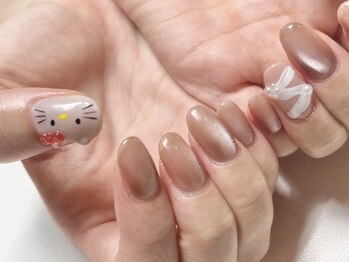 キティちゃんネイル