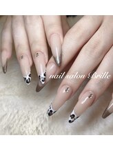 エスフィーネイルサロン ブリーユ(Esfy nailsalon Brille)/ヒョウ柄フレンチ
