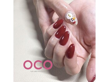 オコネイル ネイルサロンアンドスクール(OCO nail)/雪だるまネイル
