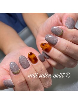 ネイルサロン プティアール(petit R)/べっ甲ネイル
