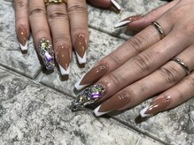 ラウンジ渋谷 本店(RounGe SHIBUYA)/【スカルプ】Vフレンチデザイン