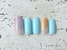定額　夏ネイル　ブルー