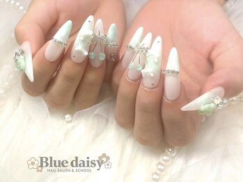 ブルーデイジー 栄本店(Blue daisy)の写真/SNSで話題のアート 韓国風 ニュアンス ワンホン等何でもOK【スカルプ】アートフリー120分アート新規10000円