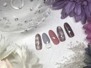 ネイルサロン&スクール ジーナ(GINA)/ほんわかチェックで秋ネイル