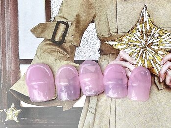 ゆびノさき/半透明ぴんく