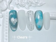 ビューティーネイルサロン クリアーズ(Clears)/ブルーハートマグネットネイル