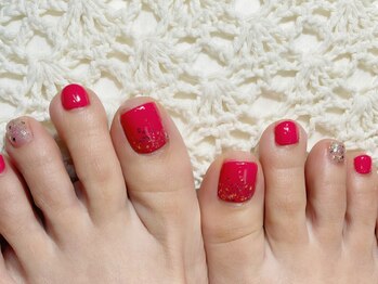 アトリエルリアン(Atelier Le Lien)/フットネイル/春ネイル