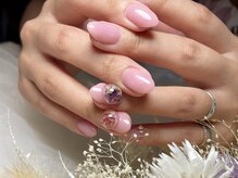 サロンドフォーエイチ(salon de 4H)/ちゅるんピンクにフラワードーム