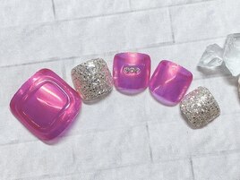 オーロラ　ぷっくり　夏　フット