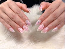 ブルー(BLUE)/naru クリアパーツ盛り