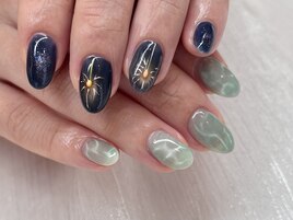 【持込120】線香花火と水面