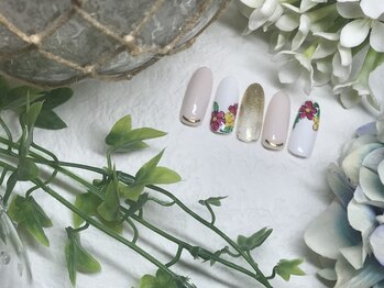 ネイルサロン&スクール ジーナ(GINA)/アンティークフラワーネイル