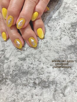 プライベート ネイルサロン マーマ(murmur)/イエローネイル