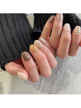 クリスマスツリーネイル