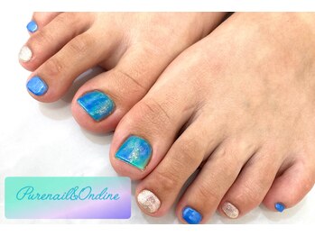 ピュアネイルアンドオンディーヌ/デザインフットネイル