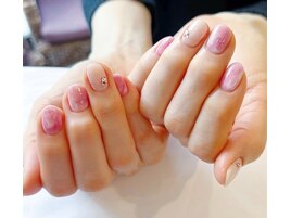 マーブル/ピンク/ニュアンス