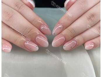 ココナッツネイル/ベイビーブーマーネイル