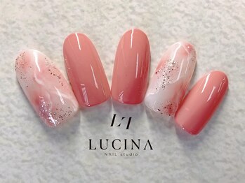 ネイルスタジオ ルキナ(LUCINA)/T-048 大理石風アート