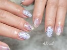 紫陽花ネイル